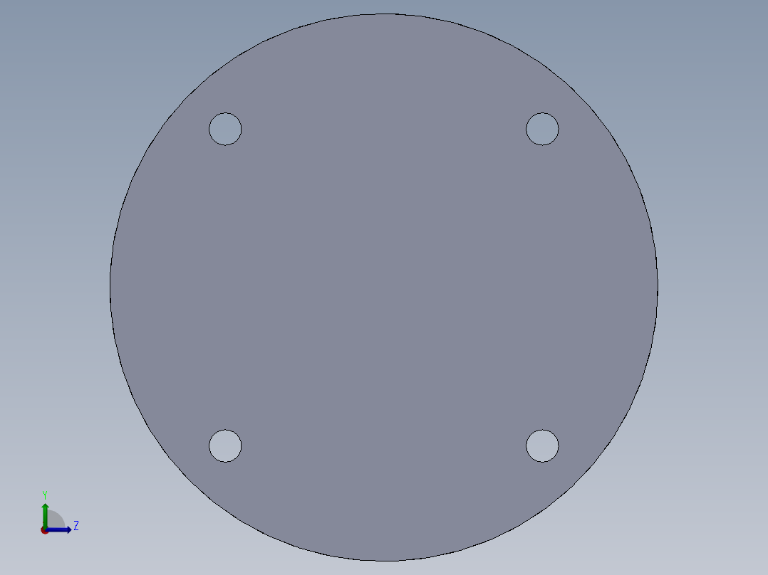 焊接型液压缸（带前后端安装圆法兰） 80x50x425 mm左视图