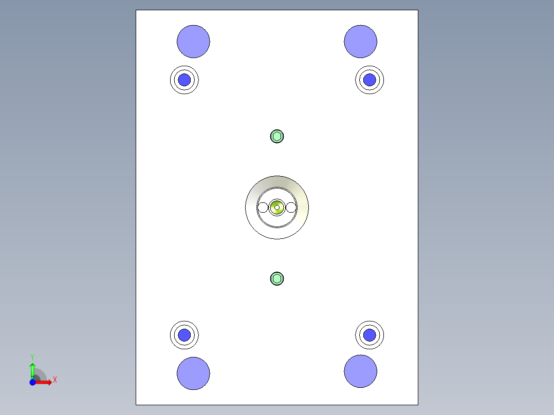漏斗（深腔推板出模）前视图