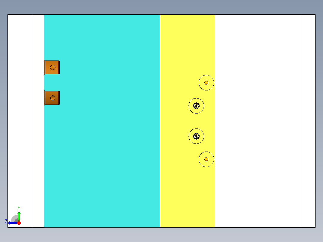 漏斗（深腔推板出模）右视图