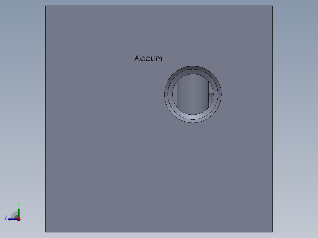 液压块 (1)右视图