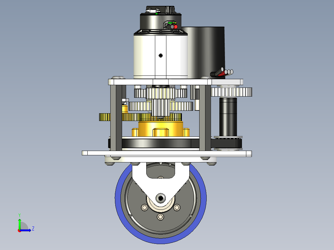 A3004300-自驱转向轮左视图
