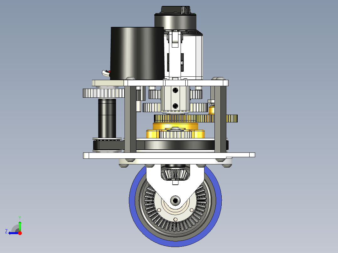 A3004300-自驱转向轮右视图
