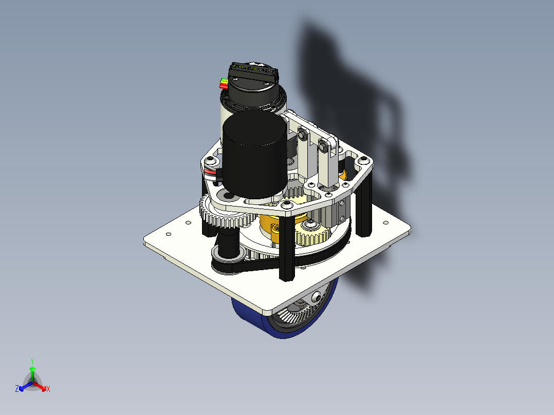 A3004300-自驱转向轮正等轴测图