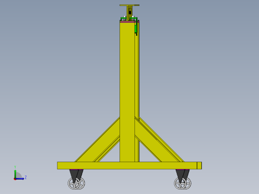 便携式门式起重机左视缩略图