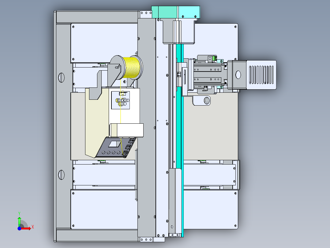 单机式双Y轴焊接机前视图