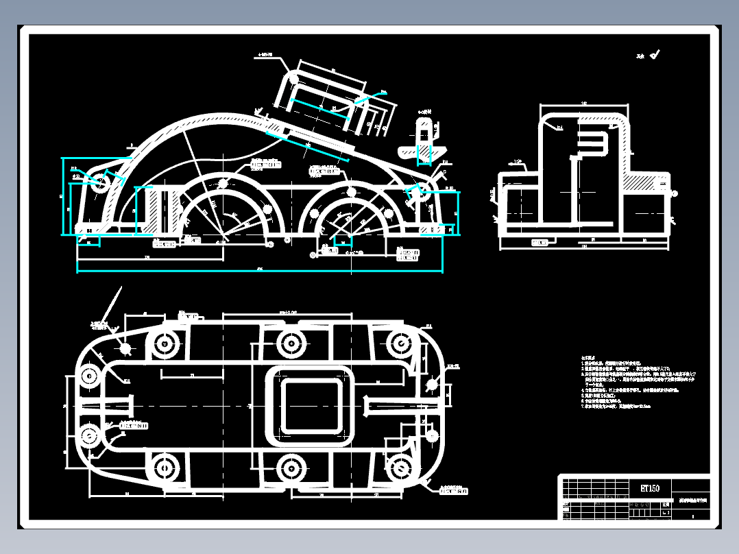 减速箱体的镗Φ100孔的夹具设计8张CAD图