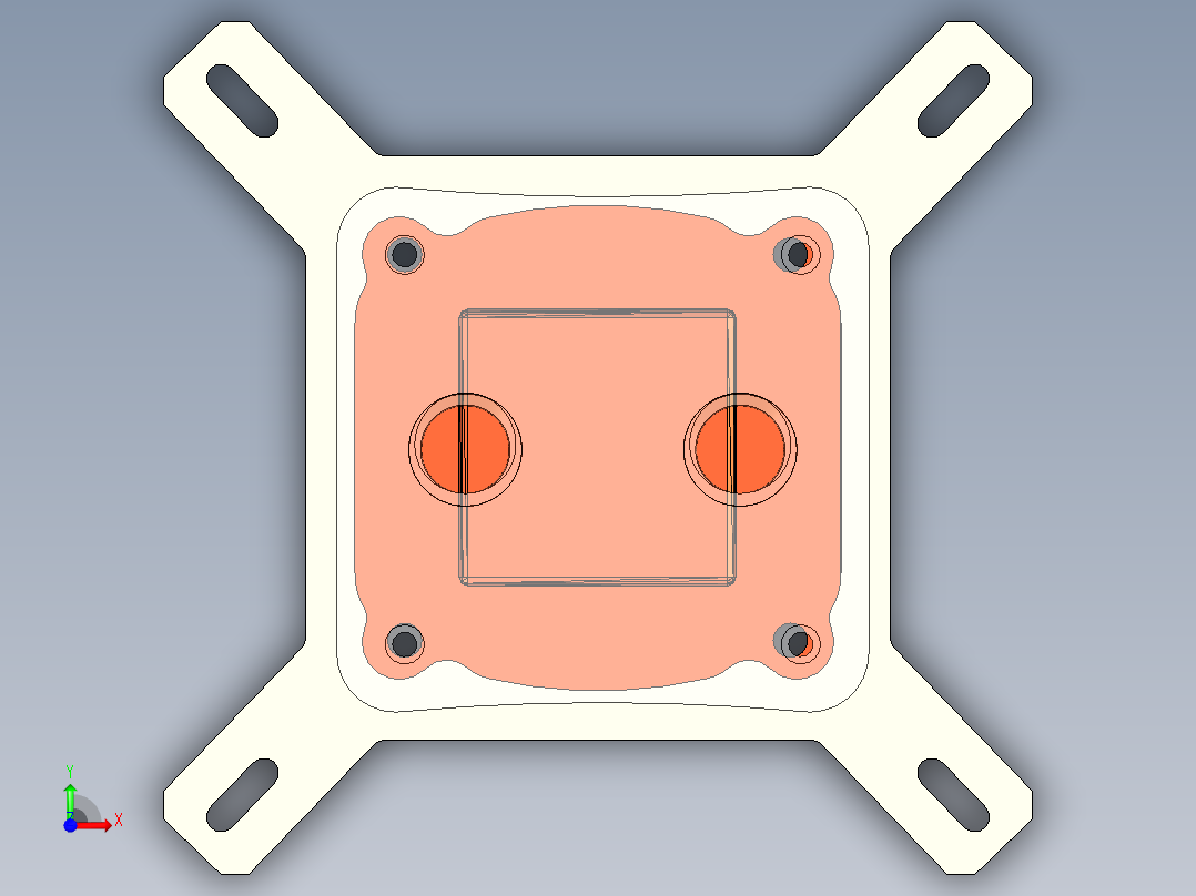 cpu单相水块113前视图