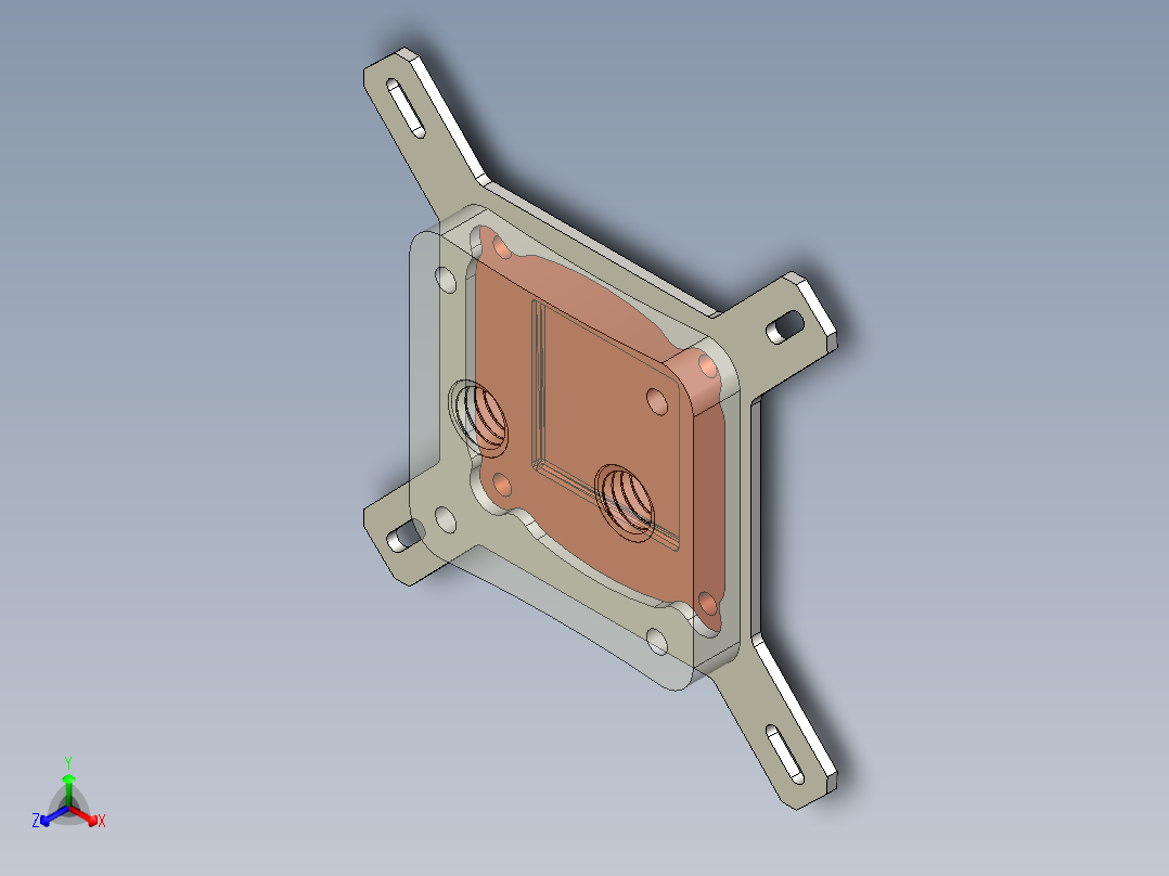 cpu单相水块113正等轴测图