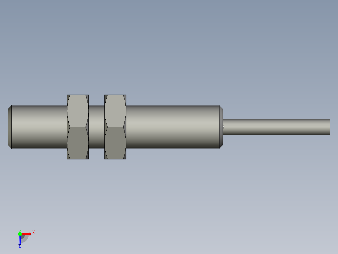圆柱形标准功能型电感式传感器ISLR08BFDPO俯视图