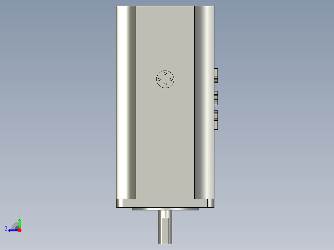 步进电机57CM23-BZ雷赛右视图