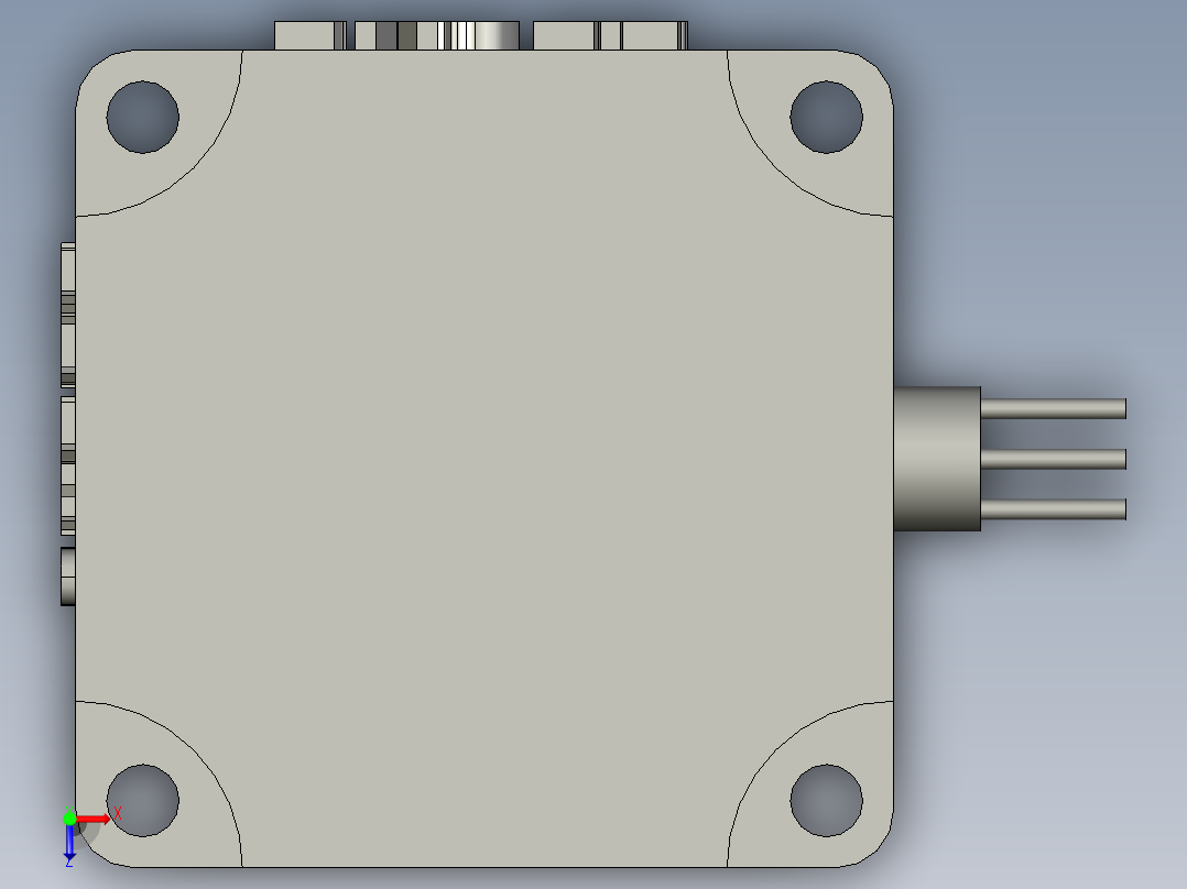 步进电机57CM23-BZ雷赛俯视图