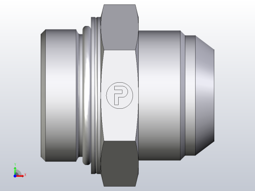 EO硬管接头公螺柱连接器20M42F87OMXS前视缩略图