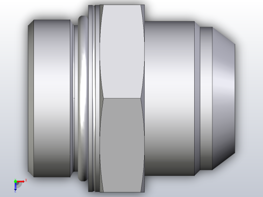 EO硬管接头公螺柱连接器20M42F87OMXS俯视缩略图