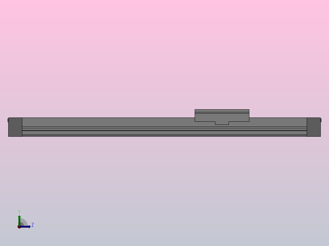 MY1M（16～21）系列机械接合式无杆气缸[MY1M16-300]左视图