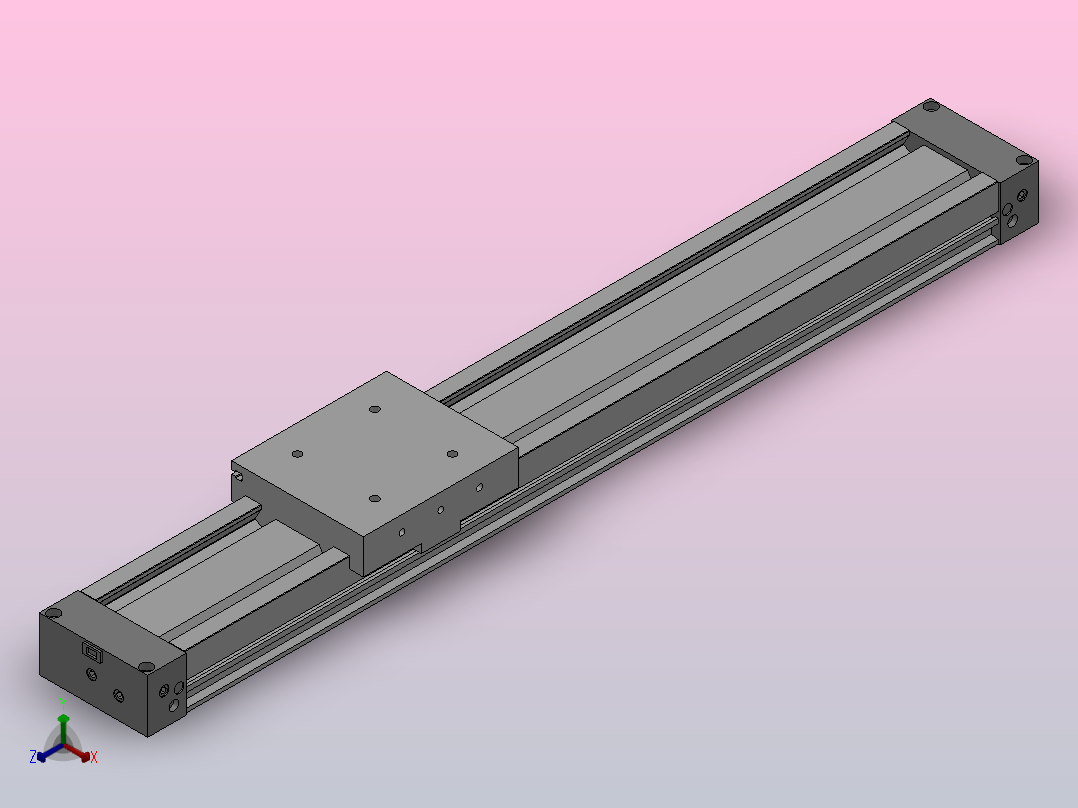 MY1M（16～21）系列机械接合式无杆气缸[MY1M16-300]正等轴测图