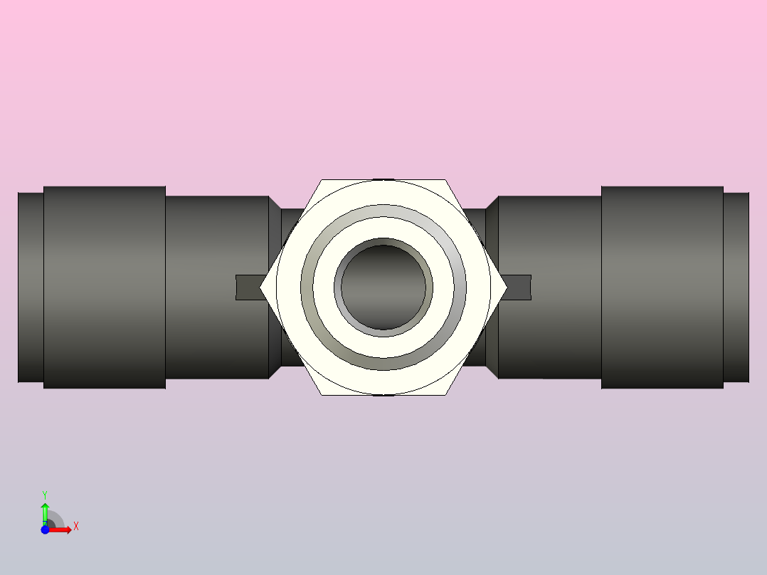 快插接头QST-V0-G1_4-8前视图