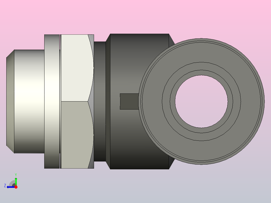 快插接头QST-V0-G1_4-8右视图