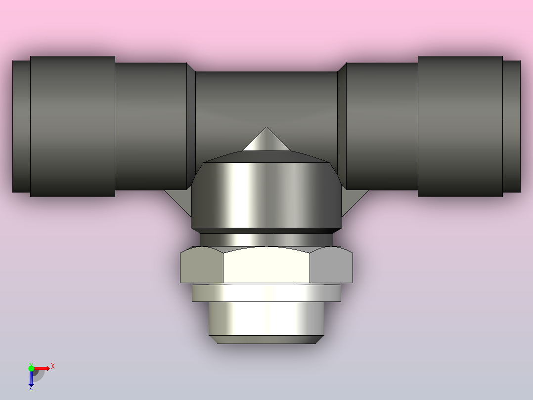 快插接头QST-V0-G1_4-8俯视图