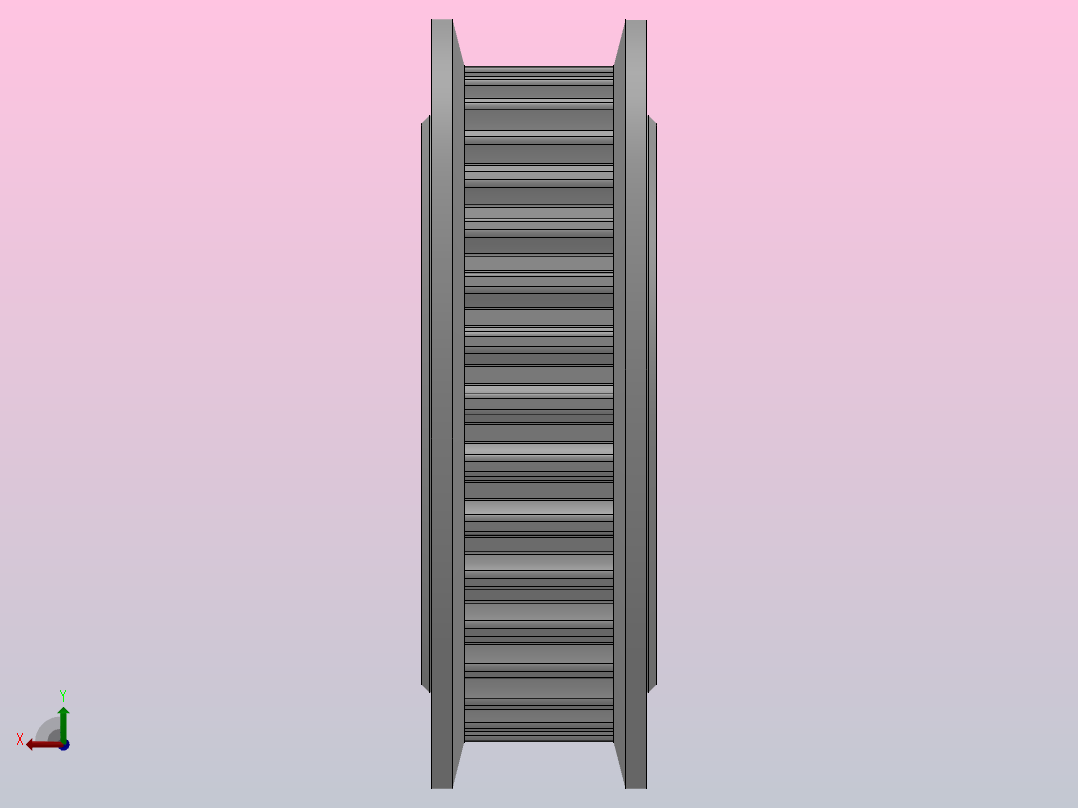 标准型半圆弧形齿同步带轮S3M型_SS3MHC-34-6-dc8-A后视图