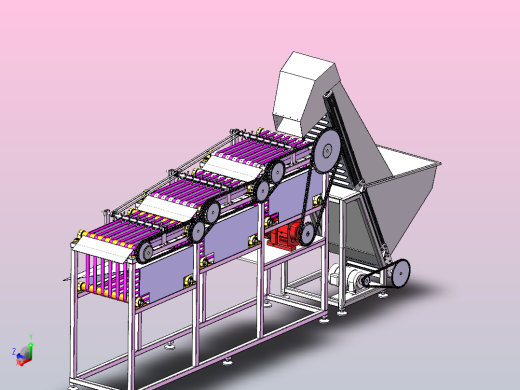 和田枣分级机-三维sw+二维CAD