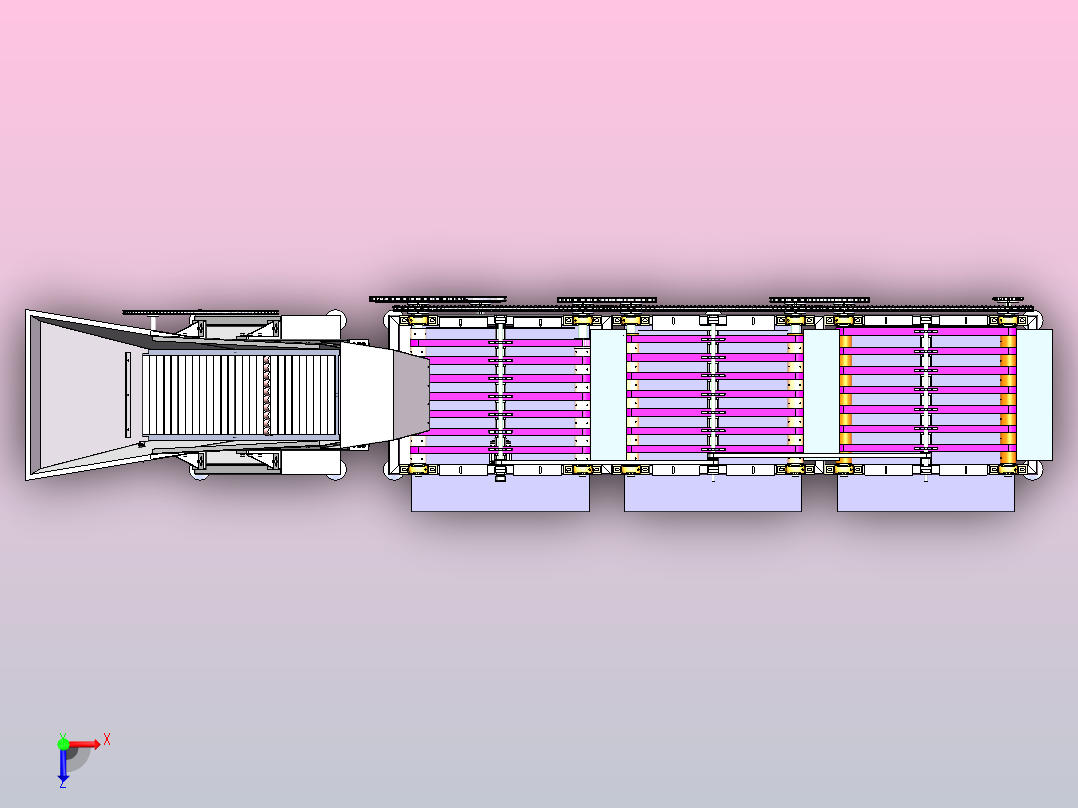 和田枣分级机-三维sw+二维CAD俯视图