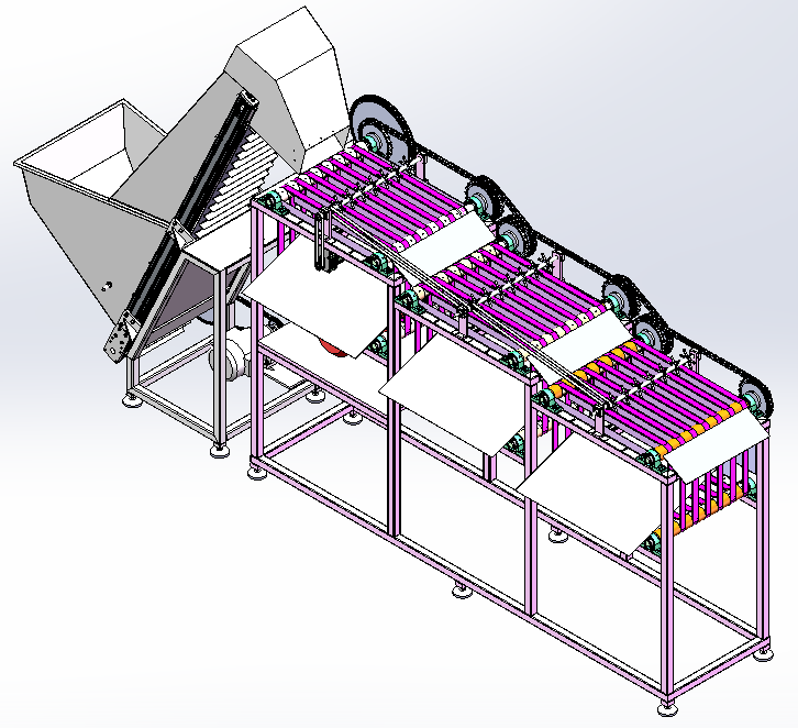 和田枣分级机-三维sw+二维CAD