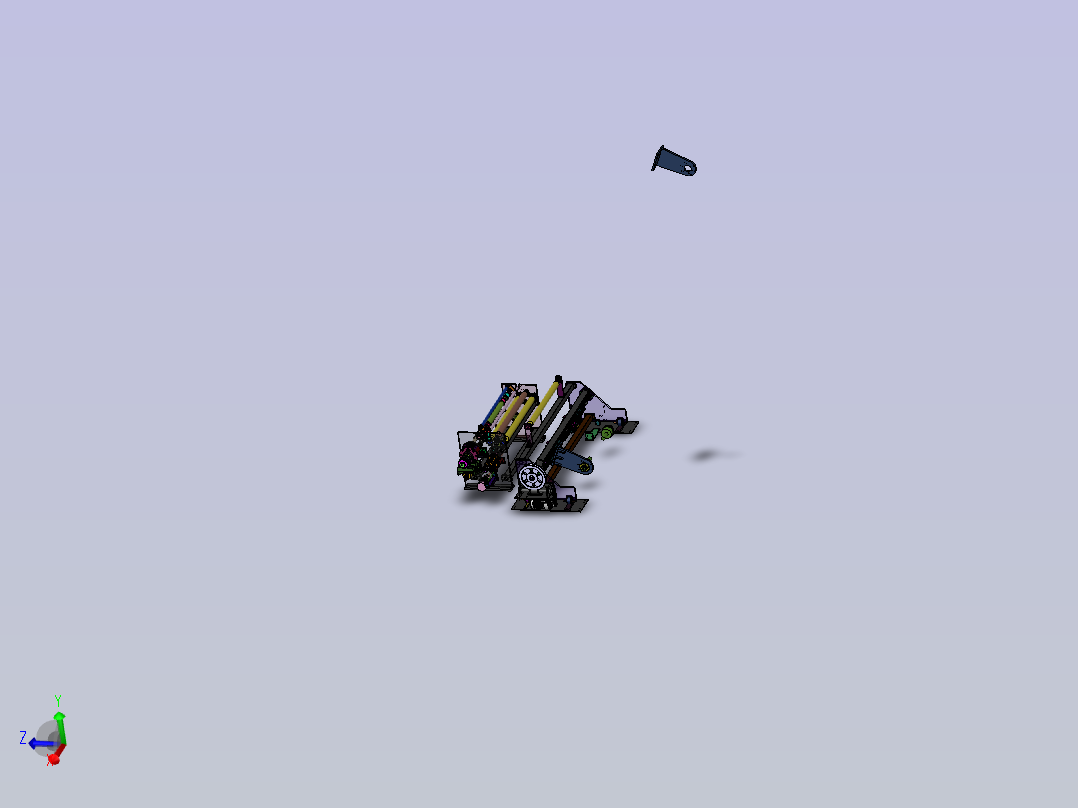 全自动双轴分切复卷机主视图