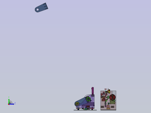 全自动双轴分切复卷机左视缩略图