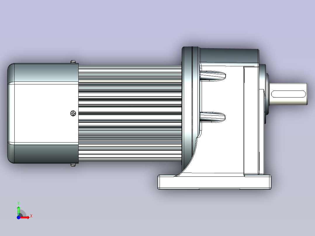 JSCC变频减速电机 f750h02-R前视图