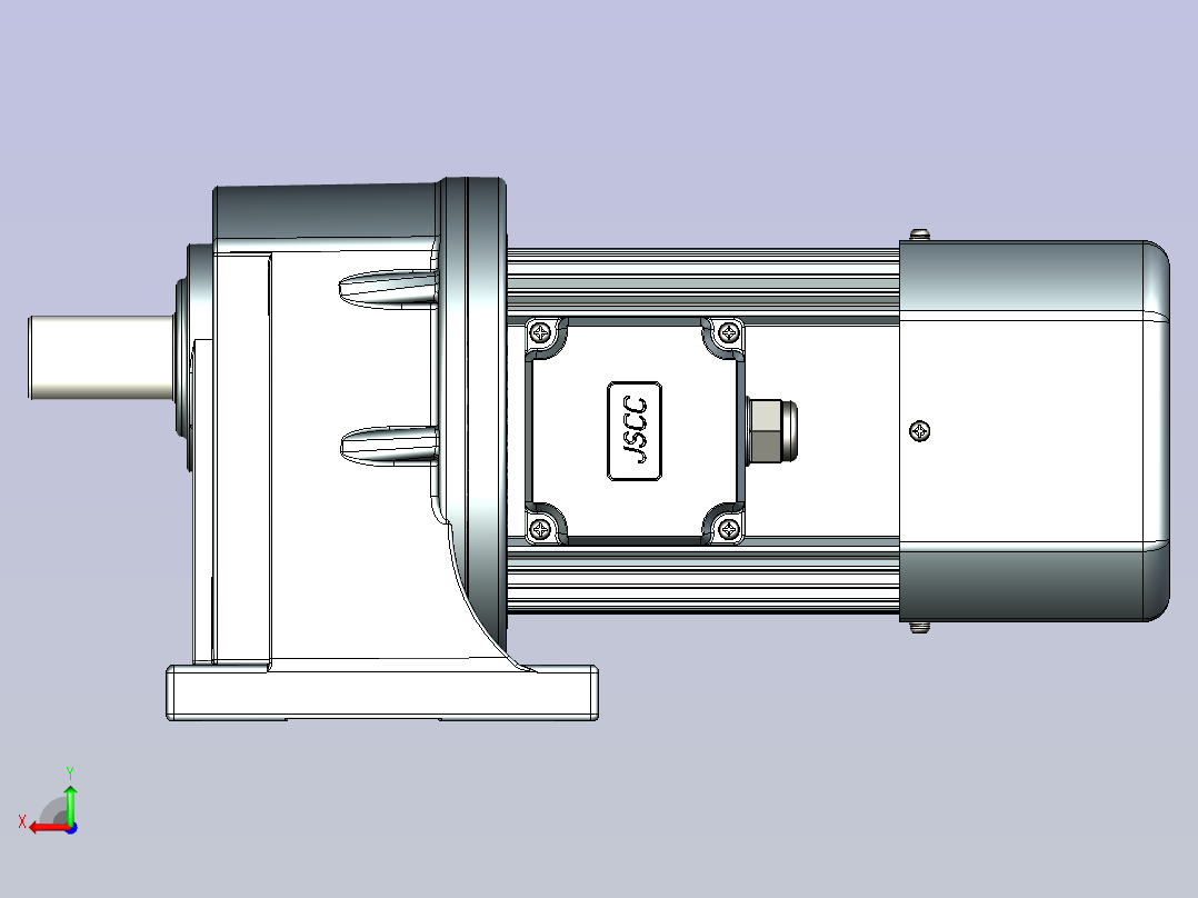 JSCC变频减速电机 f750h02-R后视图