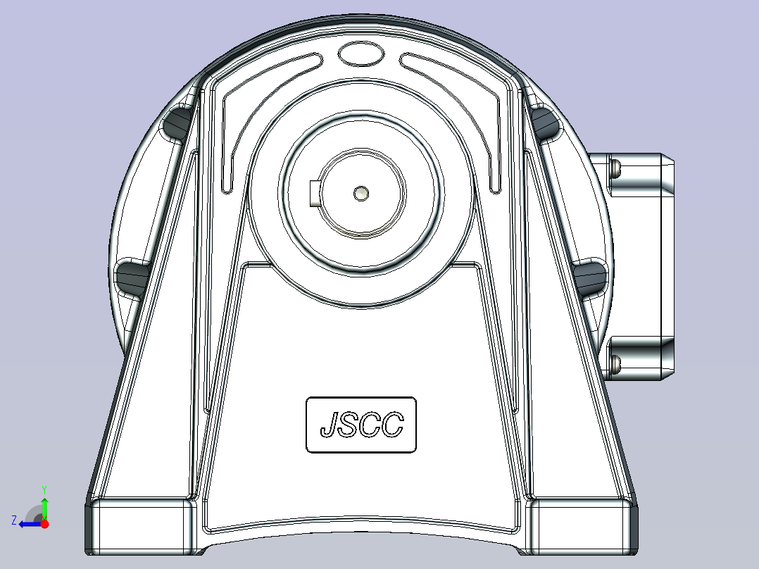 JSCC变频减速电机 f750h02-R右视图