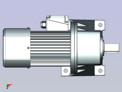 JSCC变频减速电机 f750h02-R俯视缩略图