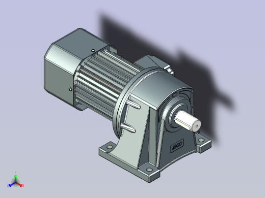 JSCC变频减速电机 f750h02-R正等轴测缩略图