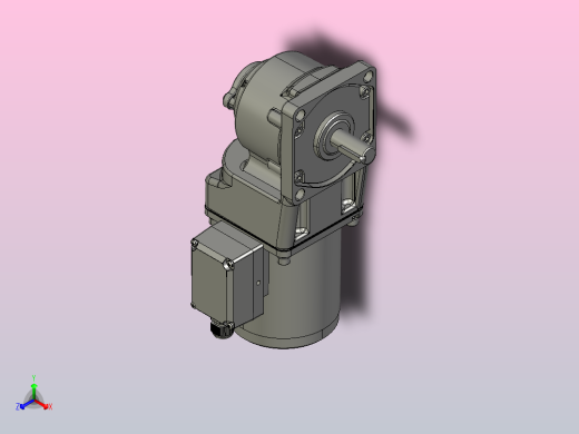 交流减速机5IK40RGU-CT(5GU3RT-180RT)新正等轴测缩略图