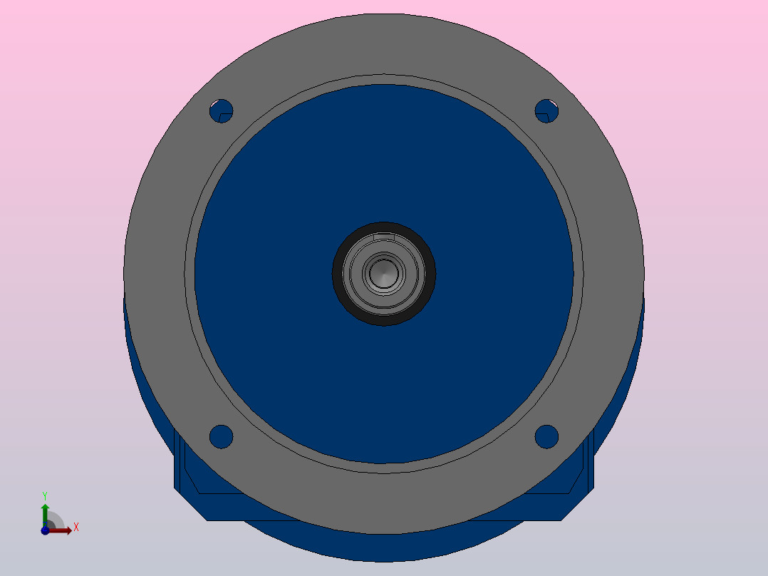 RF77ZP斜齿轮减速机RF77-10.88-M1-P132-Φ300前视图