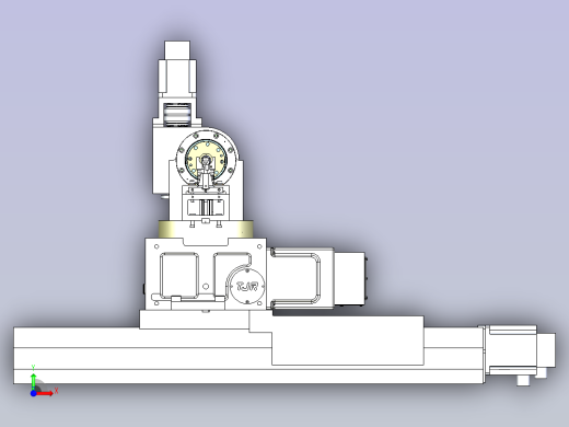 万能工具磨床3D模型前视缩略图
