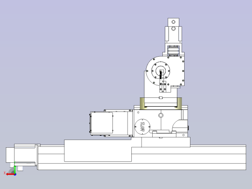 万能工具磨床3D模型后视缩略图