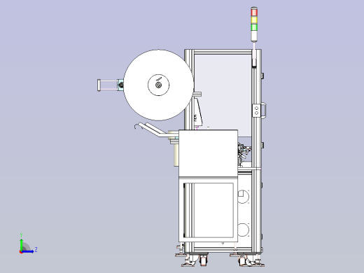 一款连接器插端子机设备3D模型左视缩略图