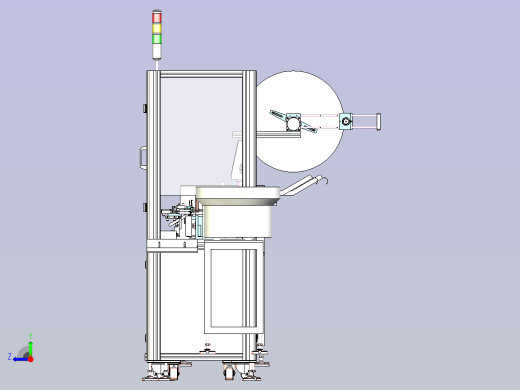 一款连接器插端子机设备3D模型右视缩略图