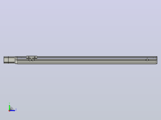 SYS12-BC-950-200W滚珠花健、支撑座、滚珠丝杠、交叉导轨、直线模组.STEP左视缩略图