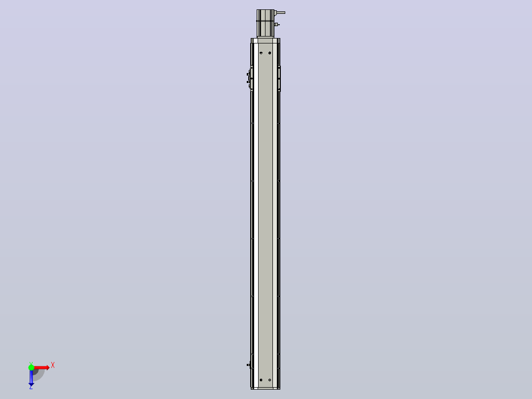 SYS12-BC-950-200W滚珠花健、支撑座、滚珠丝杠、交叉导轨、直线模组.STEP俯视图