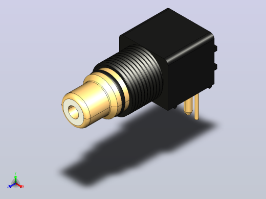 PCB面板安装90度1-RCA