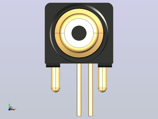 PCB面板安装90度1-RCA前视缩略图