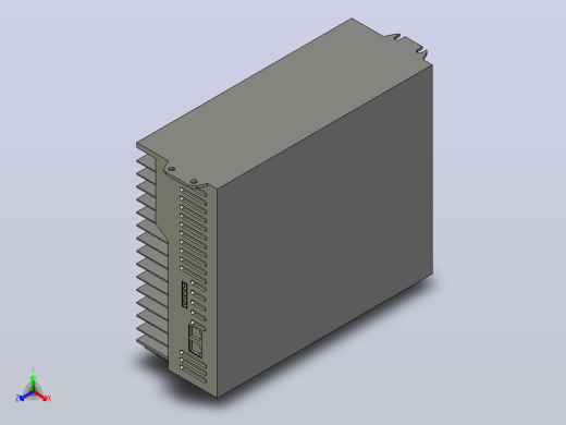 P系列交流伺服驱动器P300S 3D模型