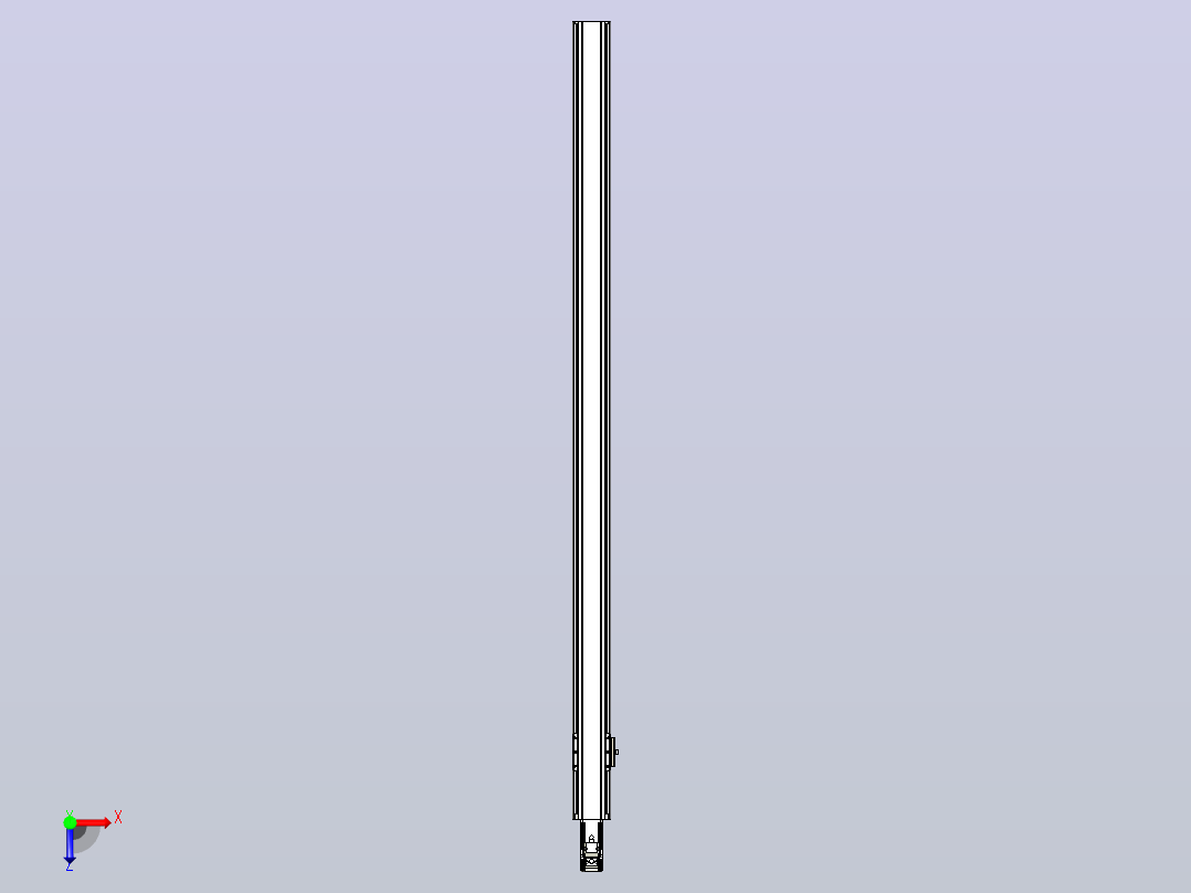 日规模组半封闭丝杆TPA-HNR-65S-1610C-L1200-M-Y-P20-N3俯视图