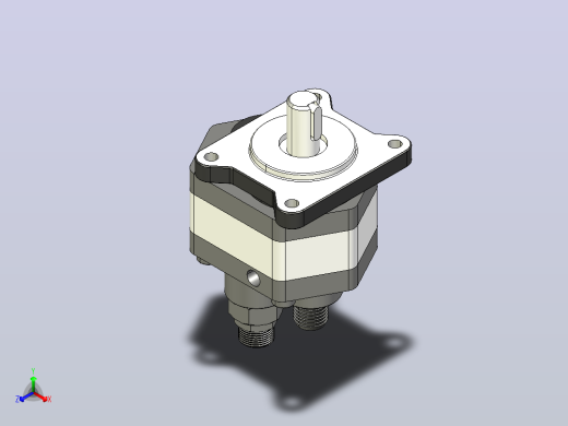 CJCB系列齿轮泵[GJCB32-1]正等轴测缩略图