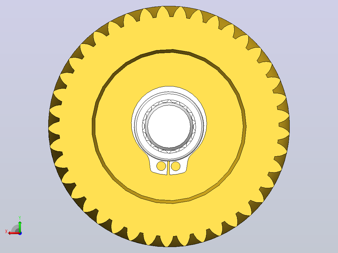 齿轮箱零件后视图