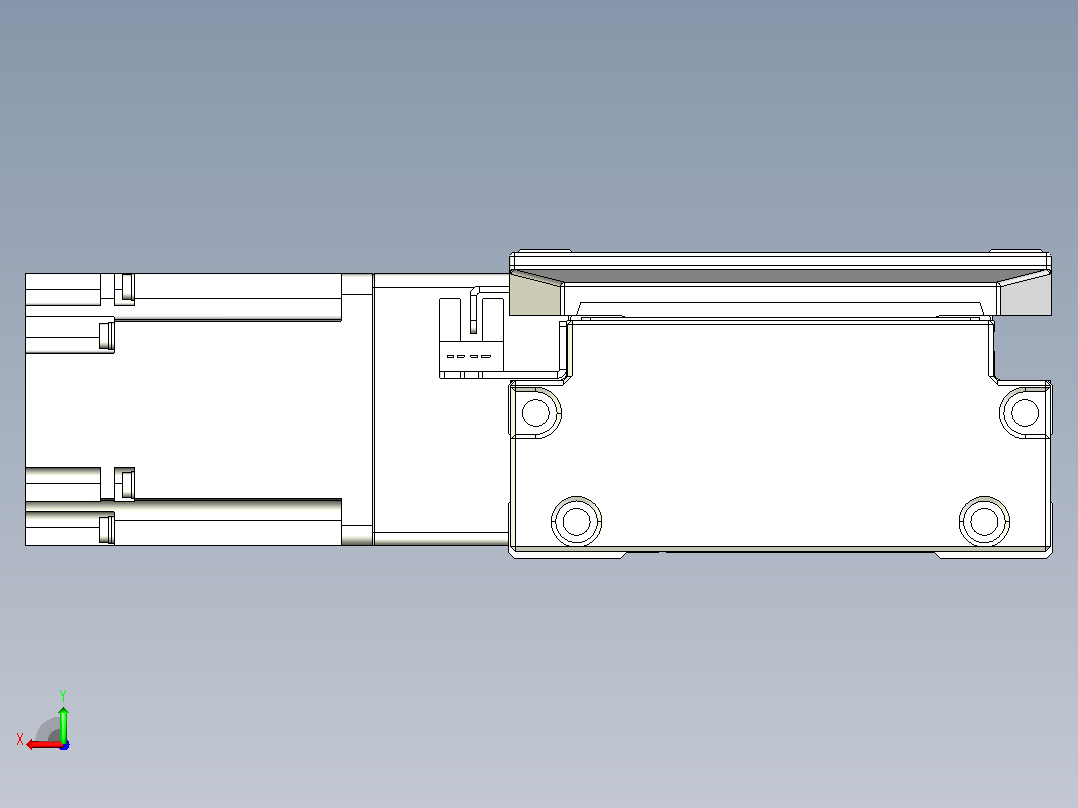 皮带直线轴双滑块型TPA-GCBS-120-P70-L325-DL-M20-N3后视图