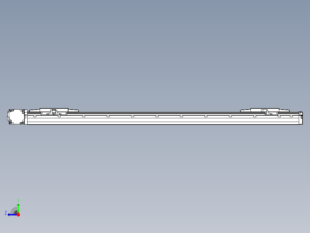 皮带直线轴双滑块型TPA-GCBS-120-P70-L325-DL-M20-N3右视图
