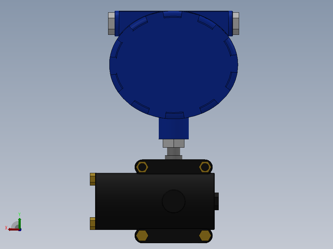 TEYC-1151DP型差压变送器[ TEYC-1151DP-3]主视图
